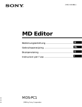 Sony MDS-PC1 Manuale del proprietario