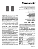 Panasonic sb hsx70e9 k Manuale del proprietario