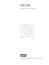 Bowers & Wilkins ASW500 Manuale del proprietario