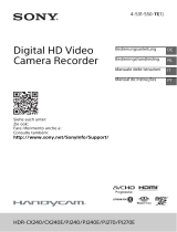 Sony HDR-PJ270E Manuale del proprietario
