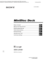 Sony MDS-JE480 Manuale del proprietario