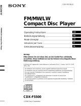 Sony CDX-F5500 Manuale del proprietario