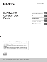 Sony CDX-G1001U Manuale del proprietario