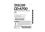 Tascam CD-A700 Manuale del proprietario