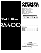 Rotel RA-400 Manuale del proprietario