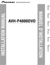 Pioneer AVH-P4000DVD Manuale del proprietario