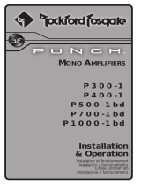 Audio Design Punch P300-1 Manuale del proprietario