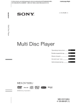 Sony MEX-DV1500U Manuale del proprietario