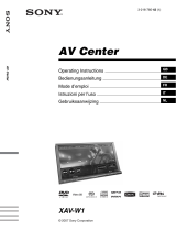Sony XAV-W1 Manuale del proprietario