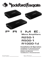 Audio Design Prime R1000-1 d Manuale del proprietario