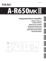 TEAC A-R650mk2 Manuale del proprietario