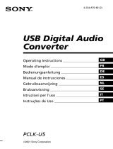 Sony PCLK-U5 Manuale utente