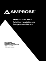 Ampro Corporation THWD-3 & TH-3 Relative Humidity Temperature Meters Manuale utente