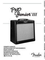 Fender Pro Junior III Manuale del proprietario