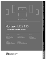Boston Horizon MCS 130 SURROUND Manuale utente