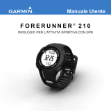 Garmin Forerunner® 210, Pacific, With Heart Rate Monitor and Foot Pod (Club Version) Manuale utente