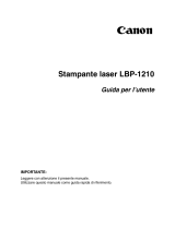 Canon Laser Shot LBP1210 Manuale utente