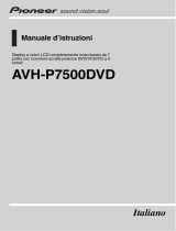 Pioneer AVH-P7500DVD Manuale utente