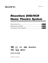Sony DAV-D150E Manuale del proprietario