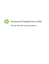 HP DesignJet L25500 Printer series Manuale utente
