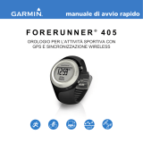 Garmin Forerunner 405M w/USB,GPS System,ENG, Clm Manuale del proprietario