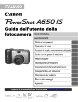 Canon Powershot A650 IS Guida utente