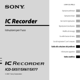 Sony ICD-SX67 Istruzioni per l'uso