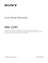 Sony RM-LVR1 Istruzioni per l'uso