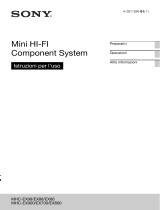 Sony MHC-EX66 Istruzioni per l'uso