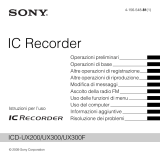 Sony ICD-UX300 Istruzioni per l'uso