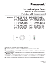 Panasonic PTEX600 Istruzioni per l'uso