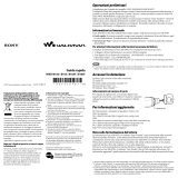 Sony NWD-B105 Istruzioni per l'uso