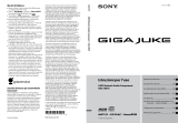 Sony NAC-HD1E Giga Juke Manuale del proprietario
