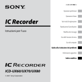 Sony ICD-UX80 Istruzioni per l'uso