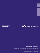 Sony nw e015 2gb Manuale del proprietario