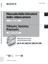 Sony DCR-HC20E Manuale del proprietario
