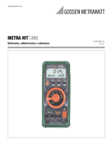 Gossen MetraWatt METRAHit 28C Istruzioni per l'uso