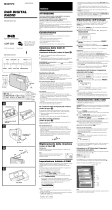 Sony XDR-S50 Istruzioni per l'uso