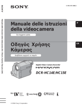 Sony DCR-HC14E Istruzioni per l'uso