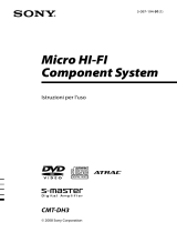 Sony CMT-DH3 Istruzioni per l'uso