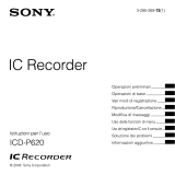 Sony ICD-P620 Istruzioni per l'uso