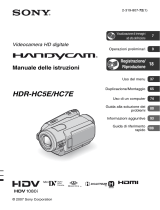 Sony HDR-HC7E Istruzioni per l'uso