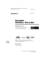 Sony MZ-N520 Istruzioni per l'uso