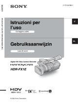 Sony HDR-FX1E Manuale del proprietario