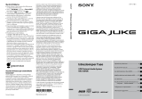 Sony NAS-50HDE Giga Juke Manuale del proprietario
