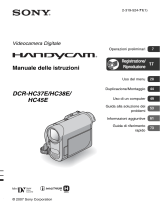 Sony DCR-HC38E Istruzioni per l'uso