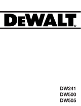 DeWalt DW505K Manuale utente