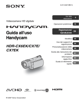 Sony HDR-CX7EK Istruzioni per l'uso