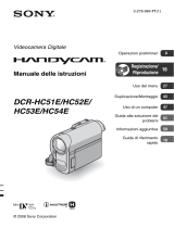 Sony DCR-HC54E Istruzioni per l'uso