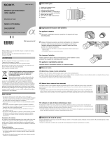 Sony SAL500F80 Istruzioni per l'uso